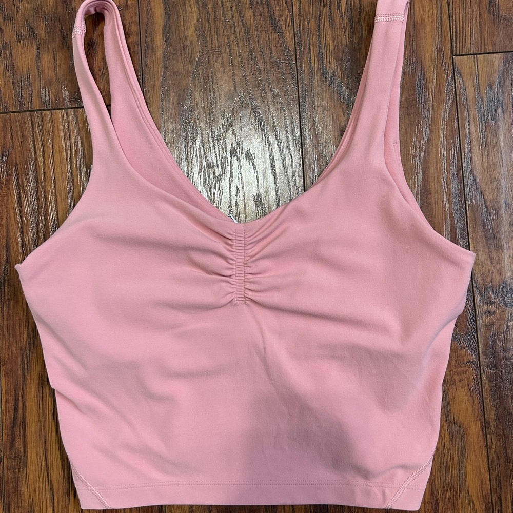 Pink Ruched lululemon align Top